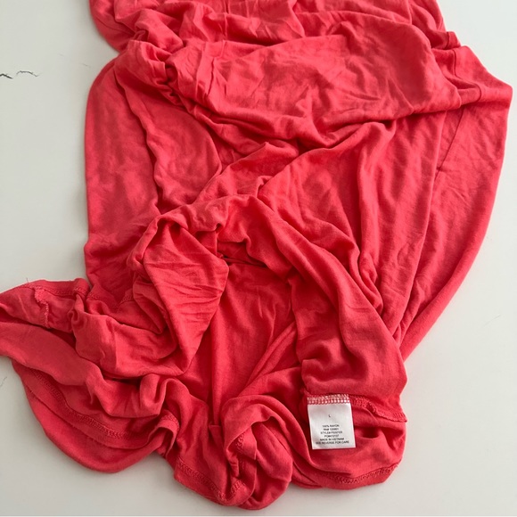 Pink Rose Maxi Dress in Coral, Size Large - Picture 6 of 8